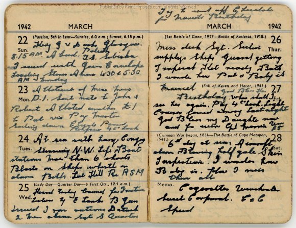 Arthur_Kinnaird_Diary_1942-03-22_001